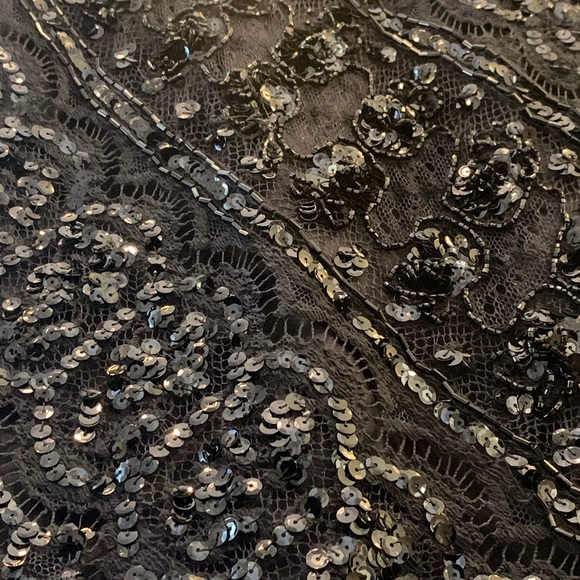 Vintage Designer Black Sequin Dress - Picture 2 of 5